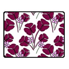 Flowers Pattern Background Nature Fleece Blanket (Small)