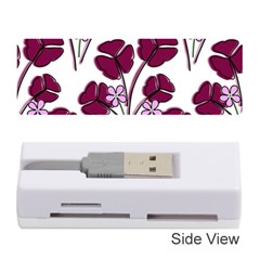 Flowers Pattern Background Nature Memory Card Reader (Stick)