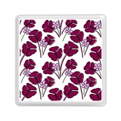 Flowers Pattern Background Nature Memory Card Reader (Square)