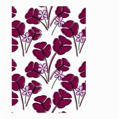 Flowers Pattern Background Nature Small Garden Flag (Two Sides)