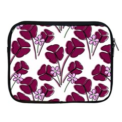 Flowers Pattern Background Nature Apple iPad 2/3/4 Zipper Cases