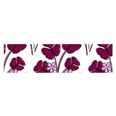 Flowers Pattern Background Nature Oblong Satin Scarf (16  X 60 ) by Proyonanggan