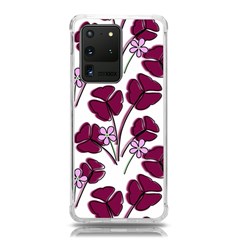 Flowers Pattern Background Nature Samsung Galaxy S20 Ultra 6.9 Inch TPU UV Case