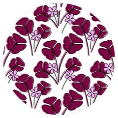 Flowers Pattern Background Nature UV Print Acrylic Ornament Round