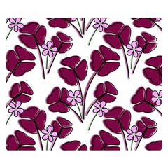 Flowers Pattern Background Nature Premium Plush Fleece Blanket (Small)