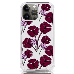 Flowers Pattern Background Nature iPhone 13 Pro Max TPU UV Print Case