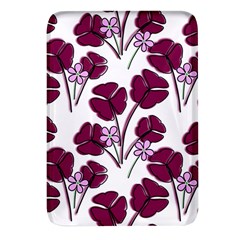 Flowers Pattern Background Nature Rectangular Glass Fridge Magnet (4 Pack)