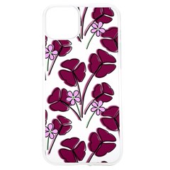 Flowers Pattern Background Nature Iphone 15 Tpu Uv Print Case by Proyonanggan