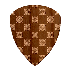 Floral Pattern Repeat Seamless Wood Guitar Pick (set Of 10)