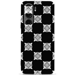 Floral Pattern Repeat Seamless Samsung Galaxy S24 Plus 6.7 Inch Black TPU UV Case Front