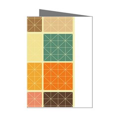 Square Cube Shape Colourful Mini Greeting Cards (pkg Of 8) by Proyonanggan