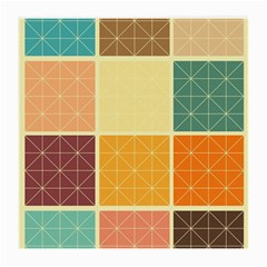 Square Cube Shape Colourful Medium Glasses Cloth by Proyonanggan