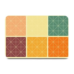 Square Cube Shape Colourful Plate Mats by Proyonanggan