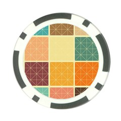 Square Cube Shape Colourful Poker Chip Card Guard by Proyonanggan