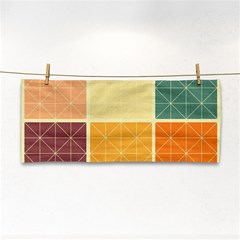 Square Cube Shape Colourful Hand Towel by Proyonanggan