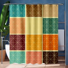 Square Cube Shape Colourful Shower Curtain 60  X 72  (medium)  by Proyonanggan