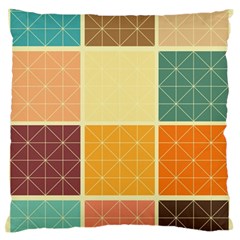 Square Cube Shape Colourful Large Premium Plush Fleece Cushion Case (one Side) by Proyonanggan