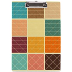 Square Cube Shape Colourful A4 Acrylic Clipboard by Proyonanggan