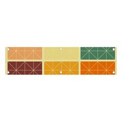 Square Cube Shape Colourful Banner And Sign 4  X 1  by Proyonanggan