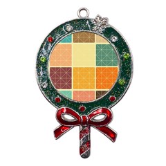 Square Cube Shape Colourful Metal X mas Lollipop With Crystal Ornament by Proyonanggan