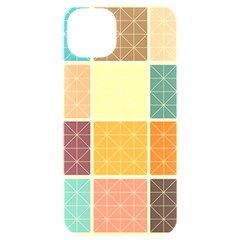 Square Cube Shape Colourful Iphone 15 Pro Black Uv Print Pc Hardshell Case by Proyonanggan