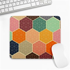 Abstract Hex Hexagon Grid Pattern Honeycomb Large Mousepad by Proyonanggan