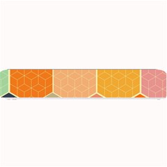 Abstract Hex Hexagon Grid Pattern Honeycomb Small Bar Mat by Proyonanggan