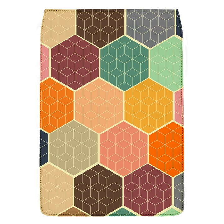 Abstract Hex Hexagon Grid Pattern Honeycomb Removable Flap Cover (S)