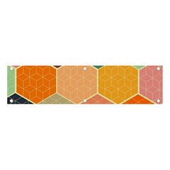 Abstract Hex Hexagon Grid Pattern Honeycomb Banner And Sign 4  X 1 