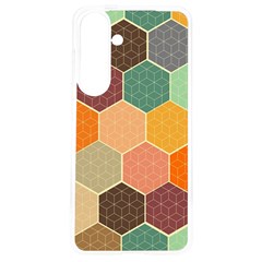 Abstract Hex Hexagon Grid Pattern Honeycomb Samsung Galaxy S24 6 2 Inch Tpu Uv Case by Proyonanggan