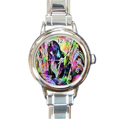 In Orbit Prismatic Round Italian Charm Watch by MRNStudios