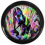 In Orbit Prismatic Wall Clock (Black) Front