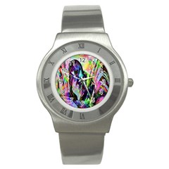 In Orbit Prismatic Stainless Steel Watch by MRNStudios