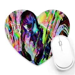 In Orbit Prismatic Heart Mousepad by MRNStudios