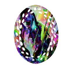 In Orbit Prismatic Ornament (oval Filigree) by MRNStudios