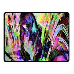 In Orbit Prismatic Two Sides Fleece Blanket (small) by MRNStudios