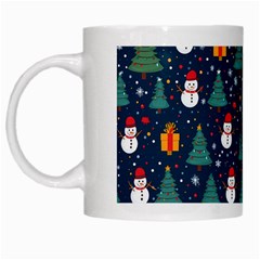 Snow Snowman Tree Christmas Tree White Mug by Ravend