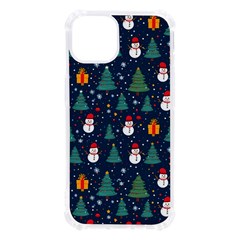 Snow Snowman Tree Christmas Tree Iphone 13 Tpu Uv Print Case by Ravend