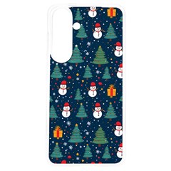 Snow Snowman Tree Christmas Tree Samsung Galaxy S24 6 2 Inch Tpu Uv Case by Ravend