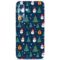 Snow Snowman Tree Christmas Tree Samsung Galaxy S24 6 2 Inch Black Tpu Uv Case by Ravend