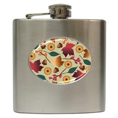 Autumn Leaves Colours Season Hip Flask (6 Oz) by Ravend