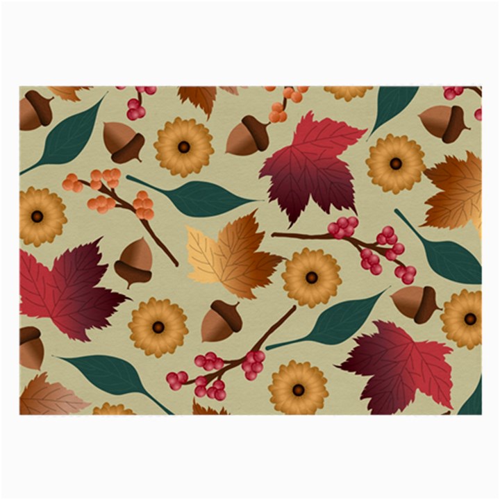 Autumn Leaves Colours Season Large Glasses Cloth (2 Sides)