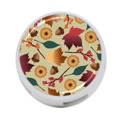 Autumn Leaves Colours Season 4-port Usb Hub (two Sides) by Ravend