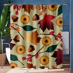 Autumn Leaves Colours Season Shower Curtain 60  X 72  (medium)  by Ravend