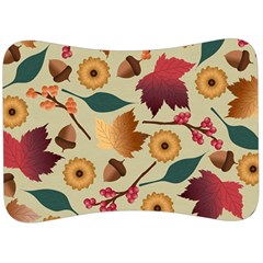 Autumn Leaves Colours Season Velour Seat Head Rest Cushion by Ravend