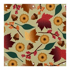 Autumn Leaves Colours Season Banner And Sign 3  X 3 