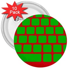 Keyboard Keys Computer Input Pc 3  Buttons (10 Pack)  by Ravend