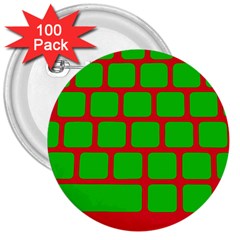 Keyboard Keys Computer Input Pc 3  Buttons (100 Pack)  by Ravend