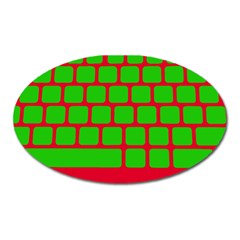 Keyboard Keys Computer Input Pc Oval Magnet by Ravend