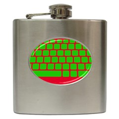 Keyboard Keys Computer Input Pc Hip Flask (6 Oz) by Ravend